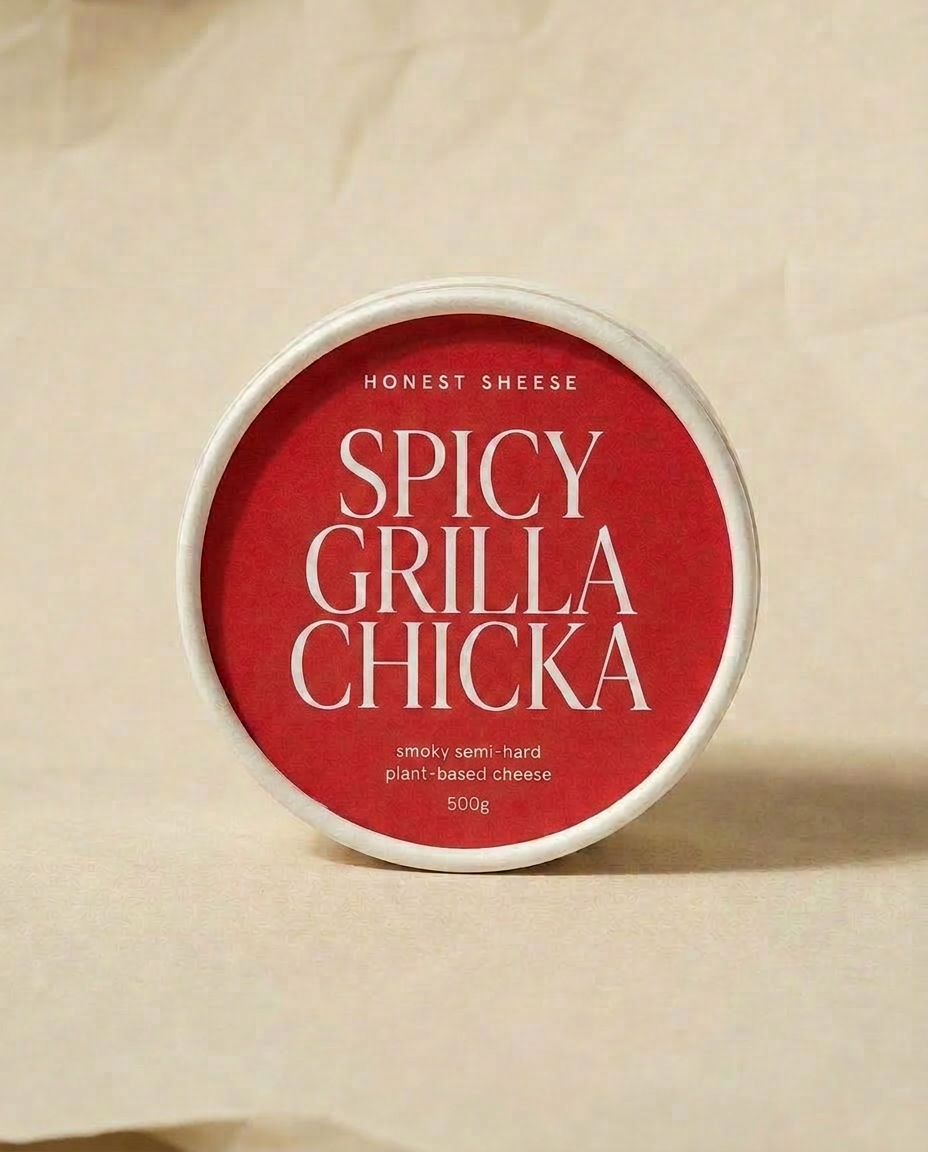Honest Sheese Spicy Grilla Chicka packaging